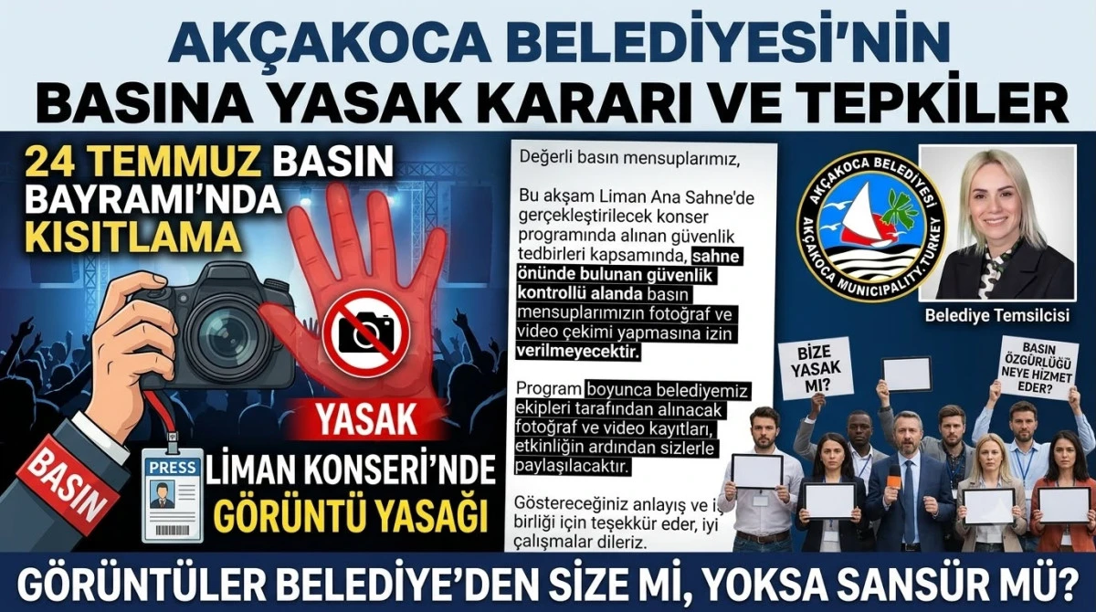 Ak&ccedil;akoca Belediyesi&rsquo;nin &Ccedil;ekim Yasağına Basından Sert Tepki