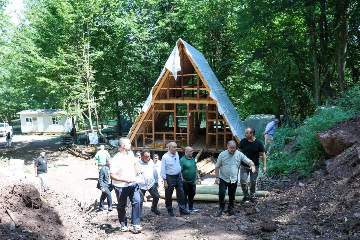 Aydınpınar Tabiat Parkı&rsquo;na 19 Yeni Bungalov Yapılıyor                 