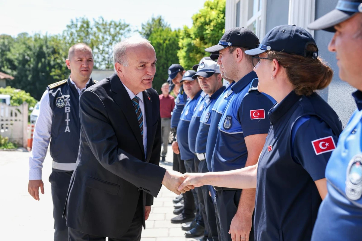 Başkan &Ouml;zl&uuml;'den Zabıta Teşkilatı'na Zabıta Haftası Ziyareti 
