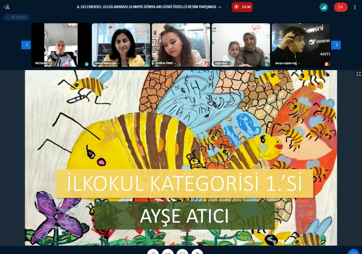 **D&uuml;nya Arı G&uuml;n&uuml; Resim Yarışması'nda &Ouml;d&uuml;ller Sahiplerini Buldu**