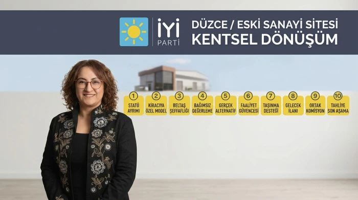 D&uuml;zce Eski Sanayi İ&ccedil;in İYİ Parti&rsquo;den 10 Maddelik &Ccedil;&ouml;z&uuml;m Re&ccedil;etesi