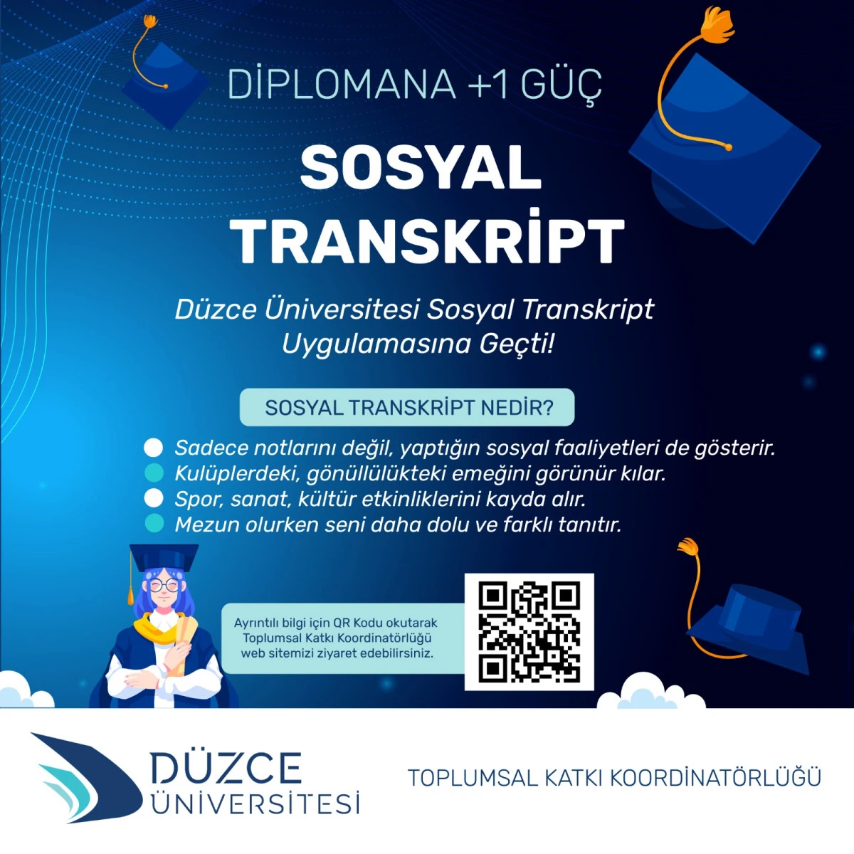 Düzce Üniversitesi’nde Sosyal Transkript Uygulaması Hayata Geçti