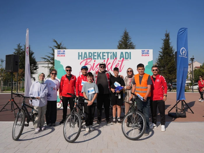 D&uuml;zce&rsquo;de 450 Bisikletli Spor İ&ccedil;in Pedal &Ccedil;evirdi