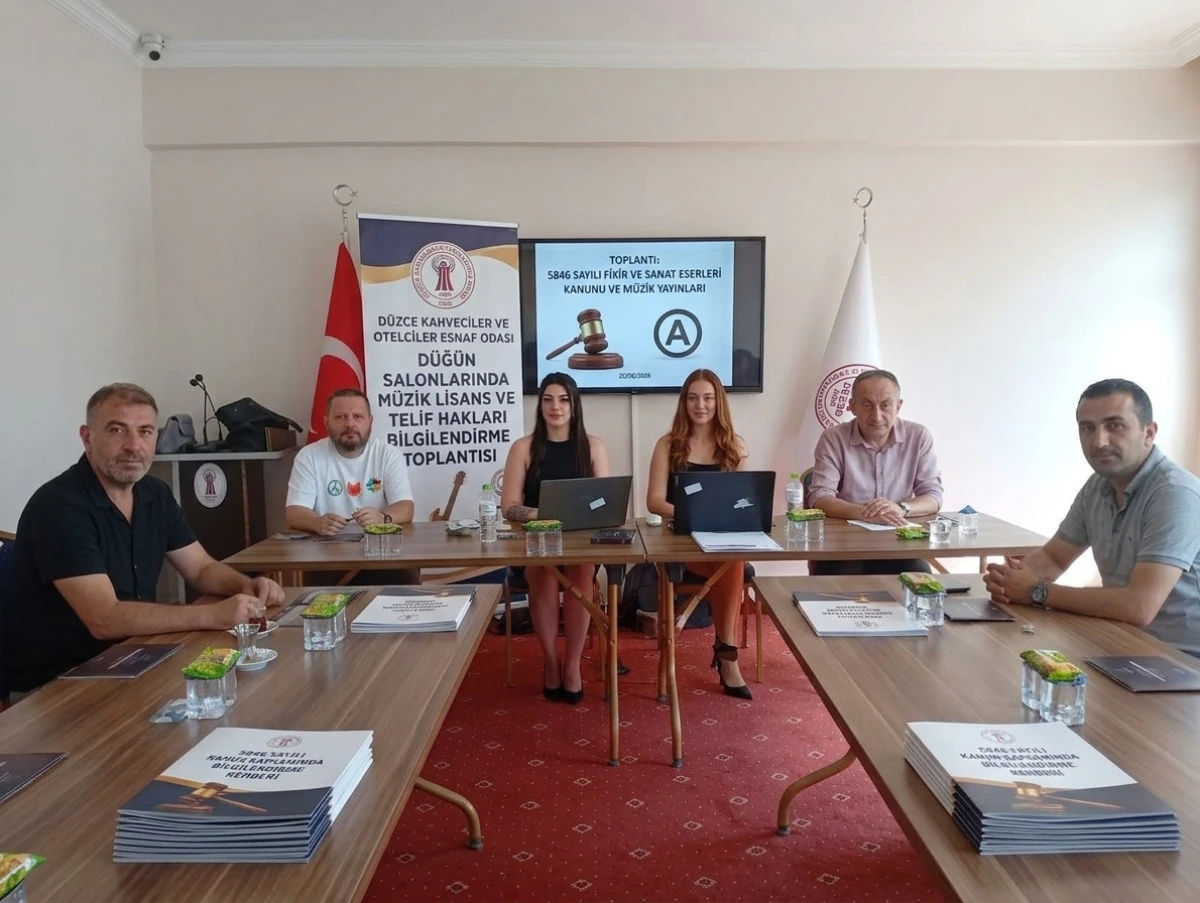 D&uuml;zce&rsquo;de D&uuml;ğ&uuml;n Salonlarına M&uuml;zik Yayın Kuralı Uyarısı