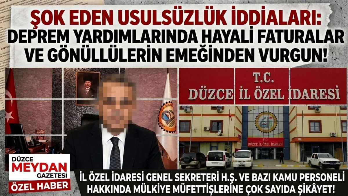 D&uuml;zce&rsquo;deki deprem yardımı usuls&uuml;zl&uuml;ğ&uuml; iddiaları &ccedil;alkalanıyor.