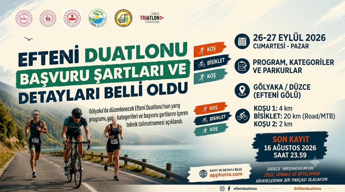 Efteni Duatlonu Başvuru Şartları ve Detayları Belli Oldu 