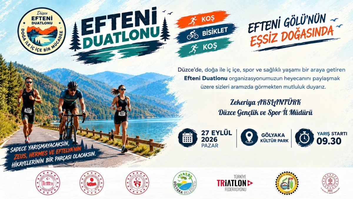 Efteni Duatlonu G&ouml;lyaka&rsquo;da Başlıyor      