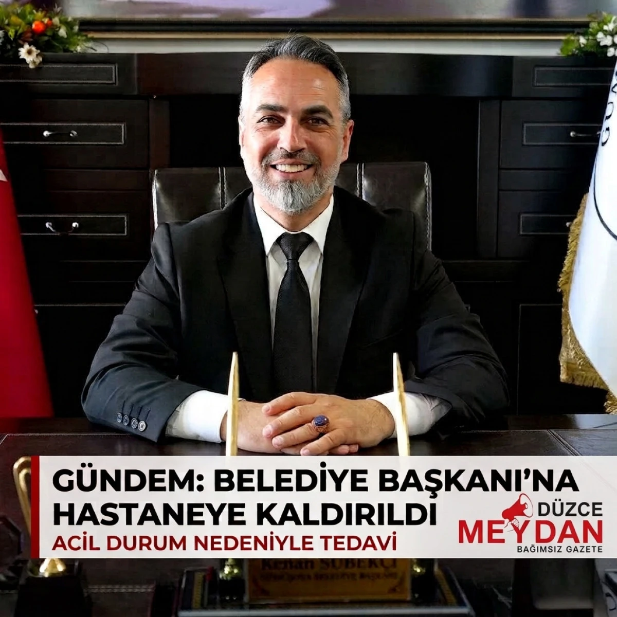 G&uuml;m&uuml;şova Belediye Başkanı Kenan S&uuml;bek&ccedil;i Hastaneye Kaldırıldı