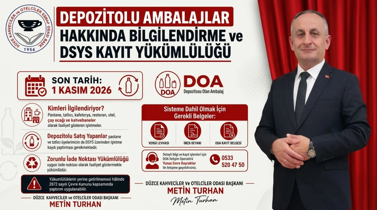 Kahveciler Odasından Esnafa Depozito Uyarısı