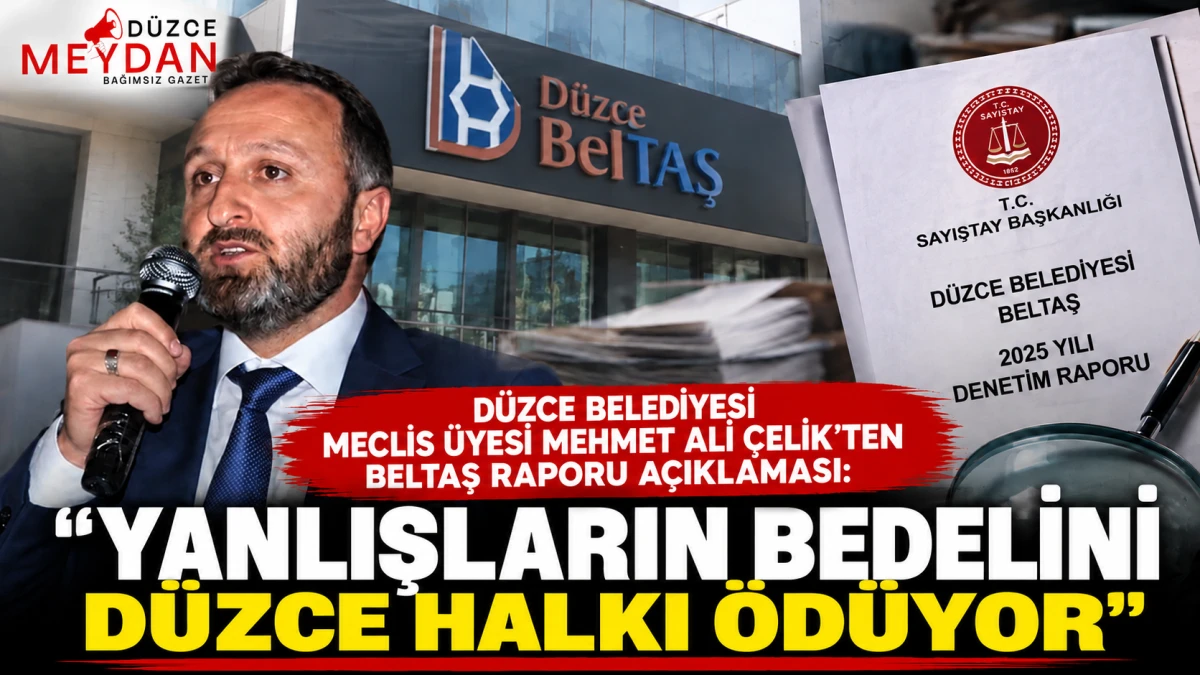 Mehmet Ali &Ccedil;elik&rsquo;ten BELTAŞ Raporuna Sert Tepki