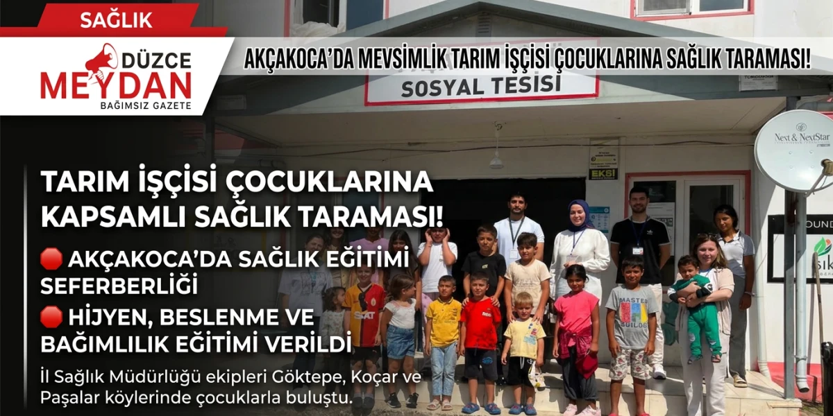 Mevsimlik Tarım İş&ccedil;ilerinin &Ccedil;ocuklarına Sağlık Eğitim