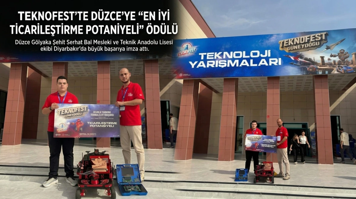 TEKNOFEST&rsquo;te D&uuml;zce&rsquo;ye B&uuml;y&uuml;k &Ouml;d&uuml;l!        