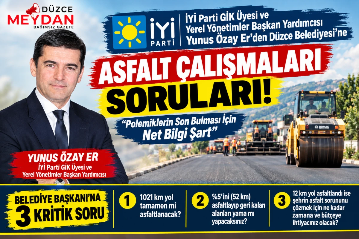 Yunus &Ouml;zay Er&rsquo;den Asfalt Polemiğine Tepki