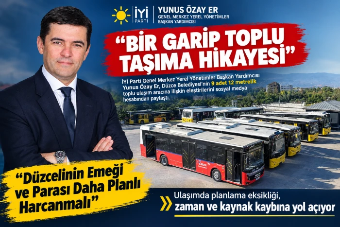 Yunus &Ouml;zay Er&rsquo;den D&uuml;zce&rsquo;deki Ulaşım Hamlesine Eleştiri
